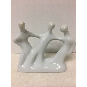 Vintage Mid Century Naaman Fine Porcelain Abstract Figure Made in Israel
